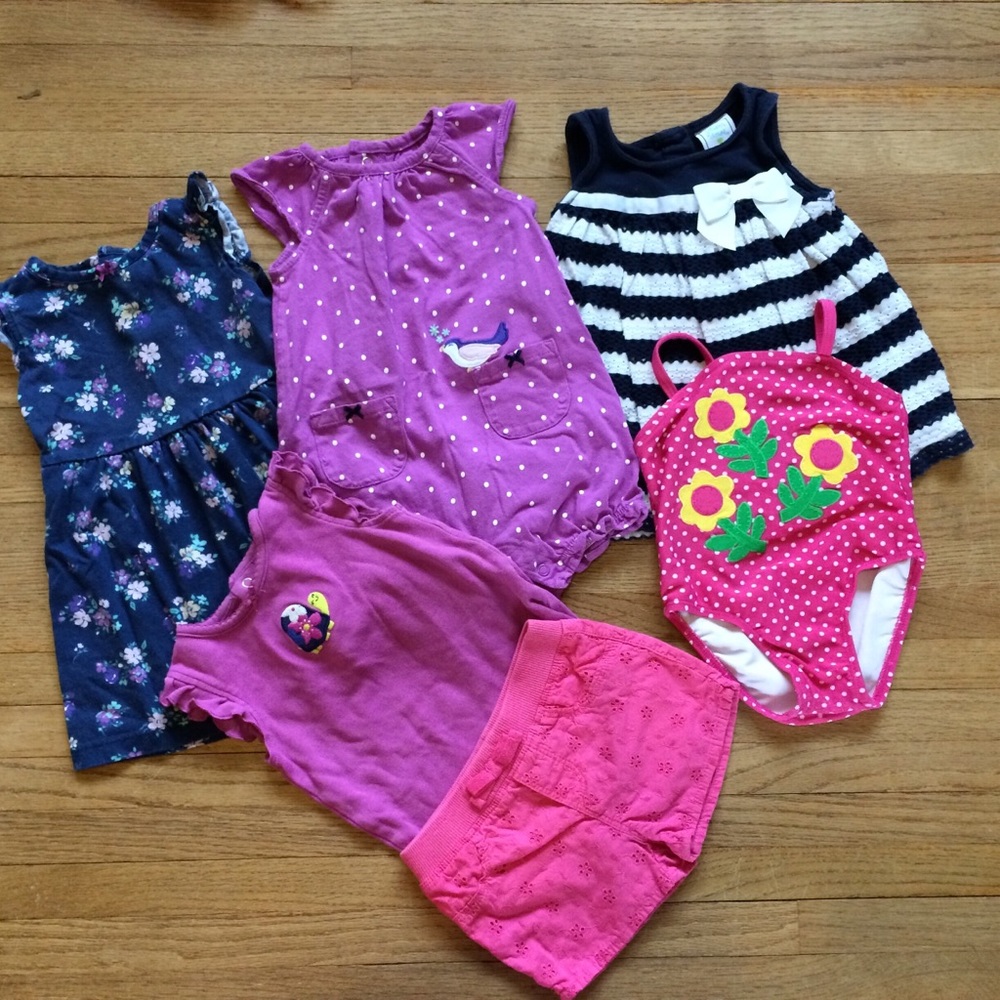 12 month girls Summer Capsule Wardrobe Bundle